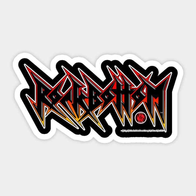 ROCK BOTTOM LOGO TEE Sticker by ROCK BOTTOM MERCH TABLE